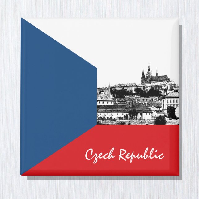 Imã Bandeira de Praga e Tcheco - cidade histórica/Tche (Criador carregado)