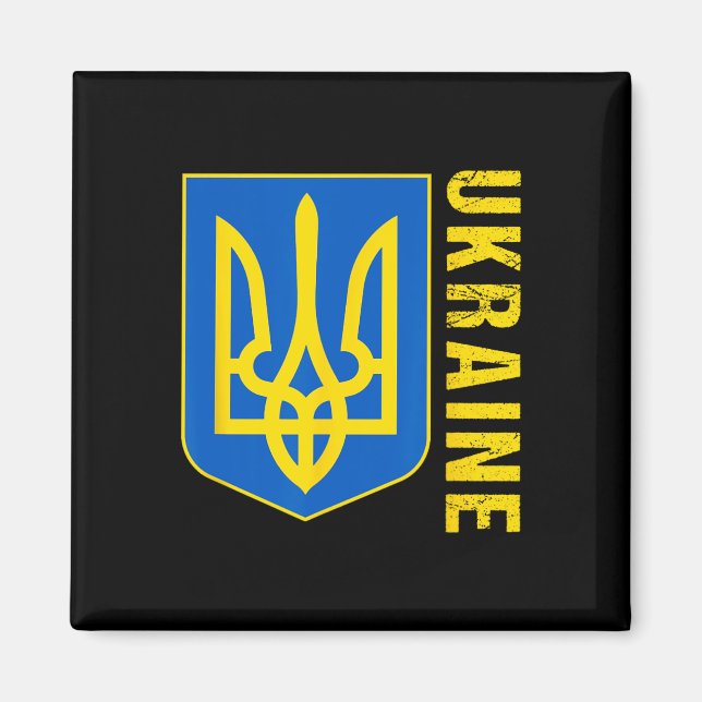 Imã Bandeira de Presente da Ucrânia Ukraini Kiev Ucran (Frente)