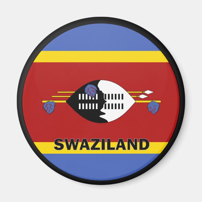 Imã Bandeira de qualidade da rocha da Suazilândia (Frente)