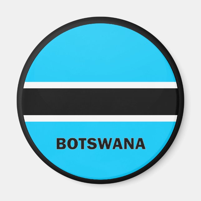 Imã Bandeira de qualidade do Índice Botsuana (Frente)
