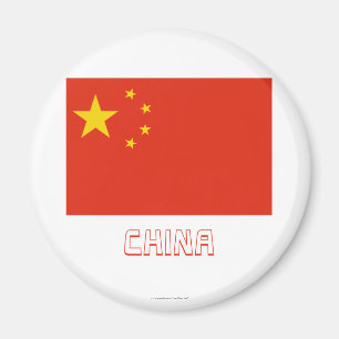 Imã Bandeira de República Popular da China com nome