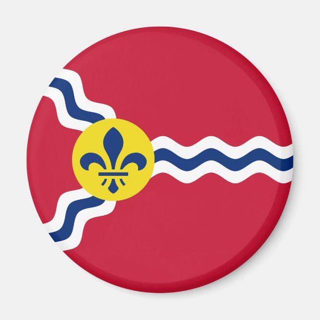 Imã Bandeira de Rua Louis (Missouri) (Frente)