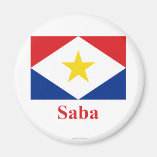 Imã Bandeira de Saba com nome