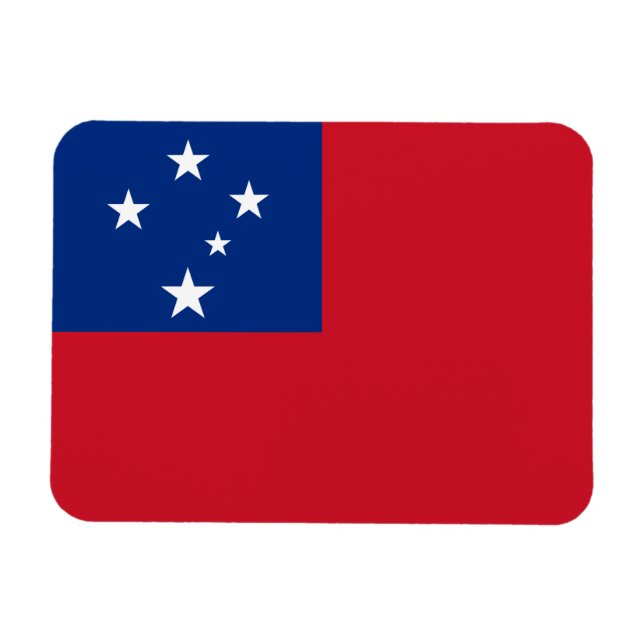 Ímã Bandeira de Samoa (Horizontal)