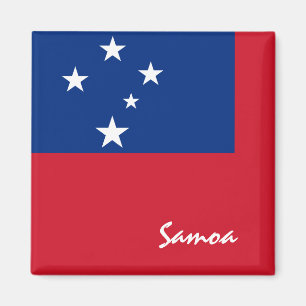 Imã Bandeira de Samoa e ventiladores desportivos das i