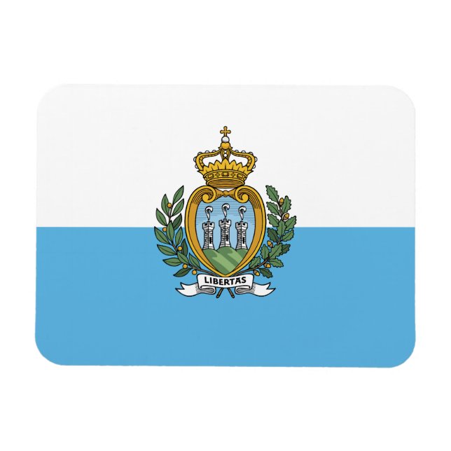 Ímã Bandeira de São Marinho (Horizontal)