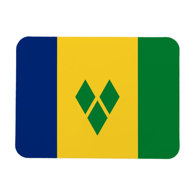 Ímã Bandeira de São Vicente (Horizontal)