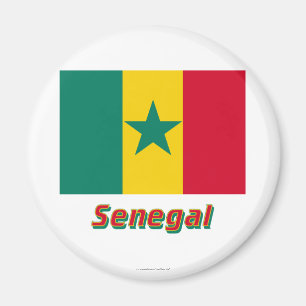 Imã Bandeira de Senegal com nome