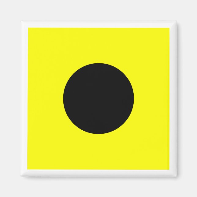 Imã Bandeira de Sinalização Marítima Internacional ÍND (Frente)