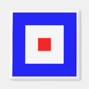 Imã Bandeira de Sinalização Marítima Internacional WHI