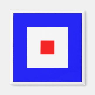 Imã Bandeira de Sinalização Marítima Internacional WHI
