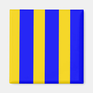 Imã Bandeira de sinalização marítima: Letra "G" (Golf)