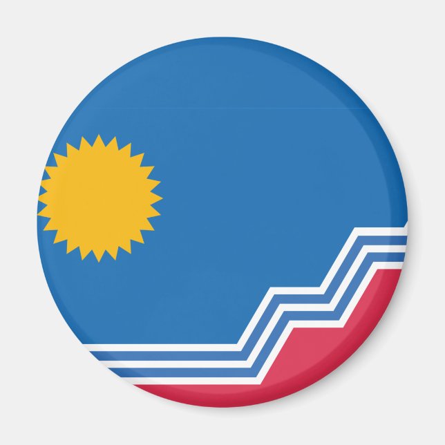 Imã Bandeira de Sioux Falls, Dakota do Sul (Frente)