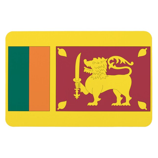 Ímã Bandeira de Sri Lanka (Horizontal)