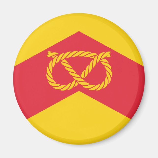 Imã Bandeira de Staffordshire Magnet (Frente)
