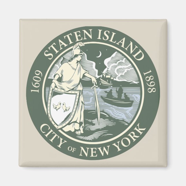 Imã Bandeira de Staten Island (Borough of Nova Iorque) (Frente)