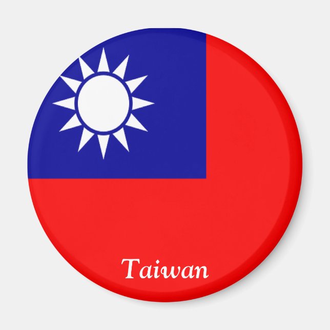 Imã Bandeira de Taiwan (Frente)