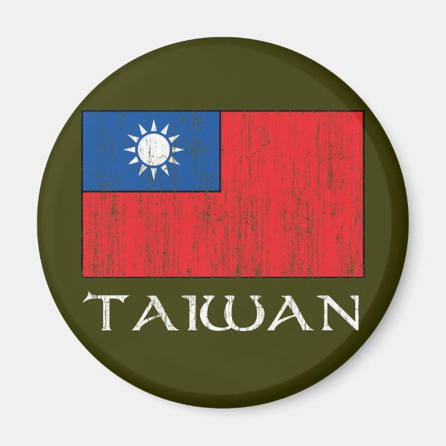 Imã Bandeira de Taiwan (Frente)