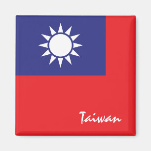 Imã Bandeira de Taiwan e fãs de férias/esporte na Á