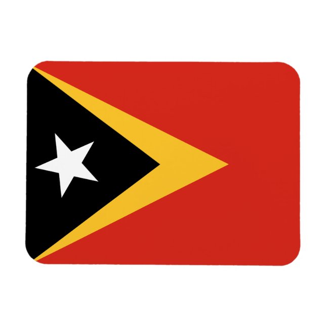 Ímã Bandeira de Timor Leste (Horizontal)