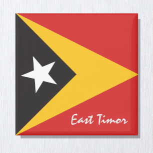 Imã Bandeira de Timor Leste e fãs de férias/esportes