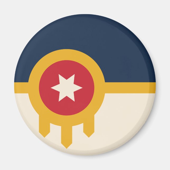 Imã Bandeira de Tulsa (Oklahoma) (Frente)