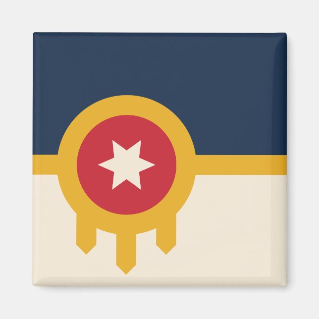 Imã Bandeira de Tulsa (Oklahoma) (Frente)