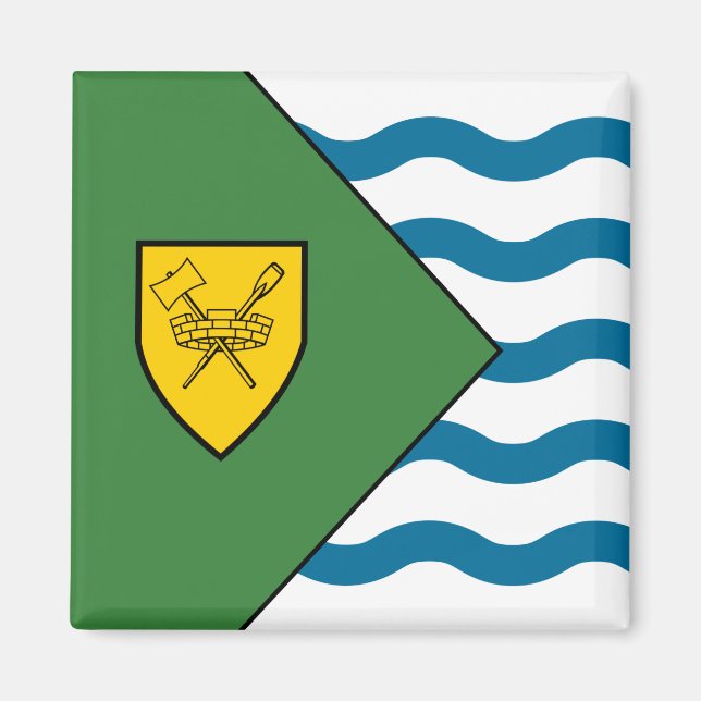 Imã Bandeira de Vancouver (Colúmbia Britânica, Canadá) (Frente)