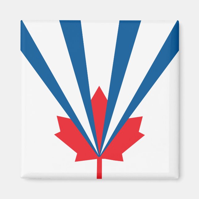 Imã Bandeira de Vaughan (Ontário, Canadá) (Frente)