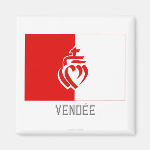 Imã Bandeira de Vendée com nome