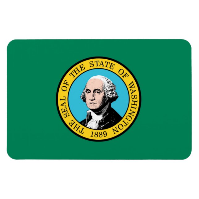 Ímã bandeira de Washington (Horizontal)
