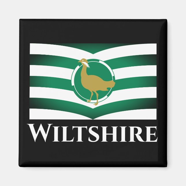 Imã Bandeira de Wiltshire - INGLATERRA (Frente)
