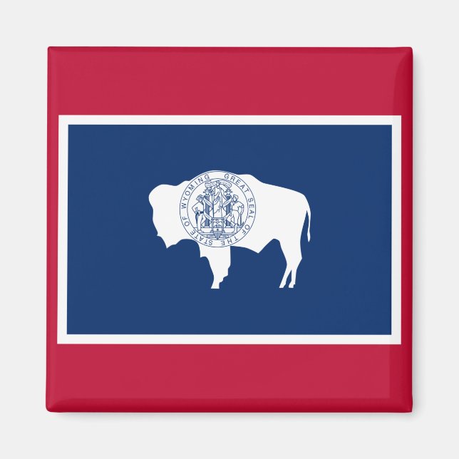 Imã Bandeira de Wyoming (Frente)