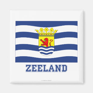 Imã Bandeira de Zeeland com nome