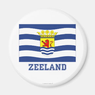 Imã Bandeira de Zeeland com nome