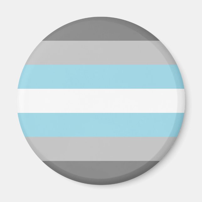Imã Bandeira Demiguy LGBT Ímã (Frente)