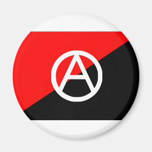 Imã Bandeira do anarquista com símbolo de A