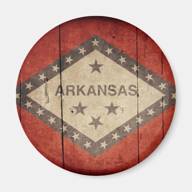 Imã Bandeira do Arkansas resistente (Frente)