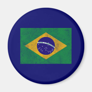 Imã Bandeira do Brasil Vintage
