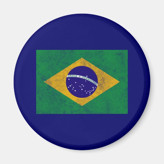 Imã Bandeira do Brasil Vintage (Frente)