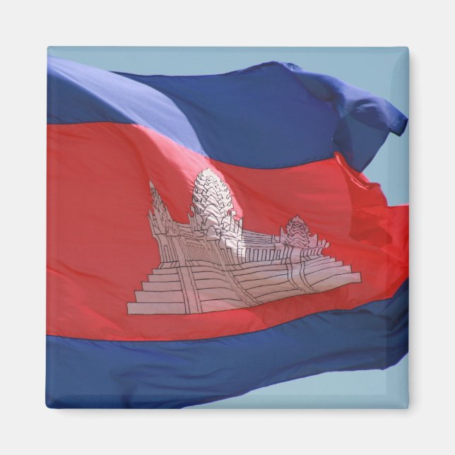 Imã bandeira do camboja (Frente)