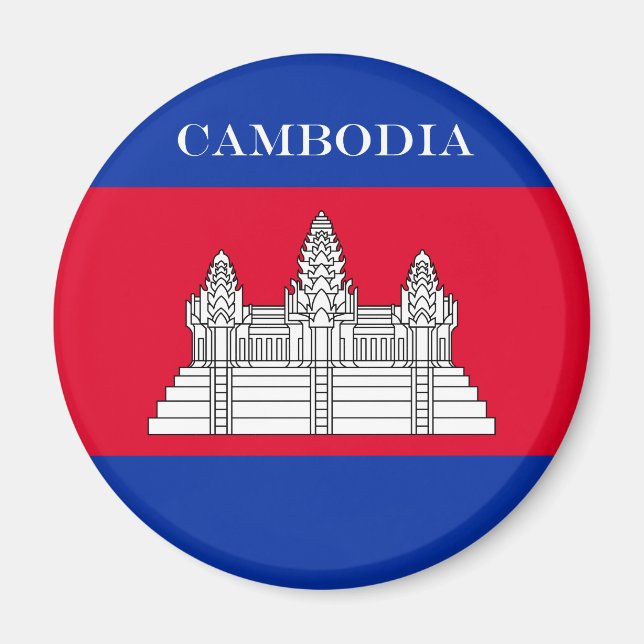 Imã Bandeira do Camboja (Frente)