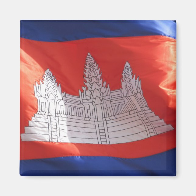 Imã bandeira do camboja (Frente)