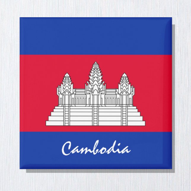 Imã Bandeira do Camboja e fãs de férias da Ásia (Criador carregado)