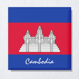 Imã Bandeira do Camboja e fãs de férias e esporte na