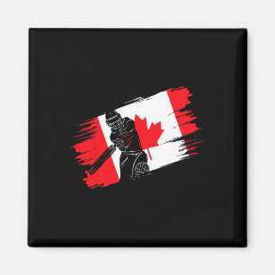 Imã Bandeira do Canadá Canadá Fã de Críquete Jogador T