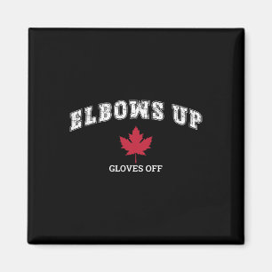 Imã Bandeira do Canadá de hóquei divertido com cotovel
