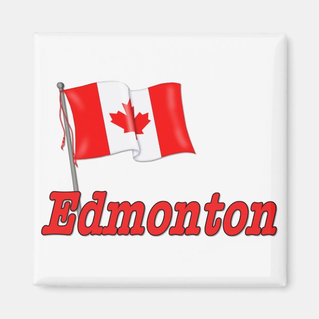 Imã Bandeira do Canadá - Edmonton (Frente)