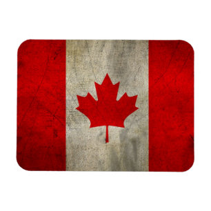 Ímã Bandeira do Canadá em Grunge