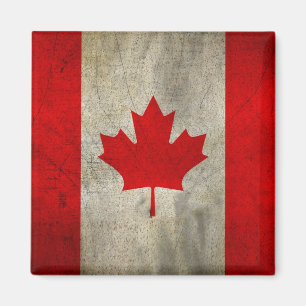 Imã Bandeira do Canadá em Grunge